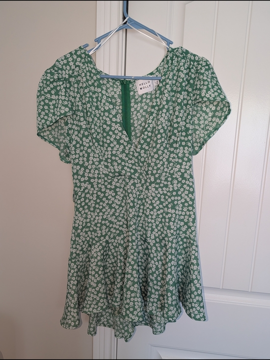 Hello Molly Other - Hello Molly Green Ditsy Floral Mini Romper